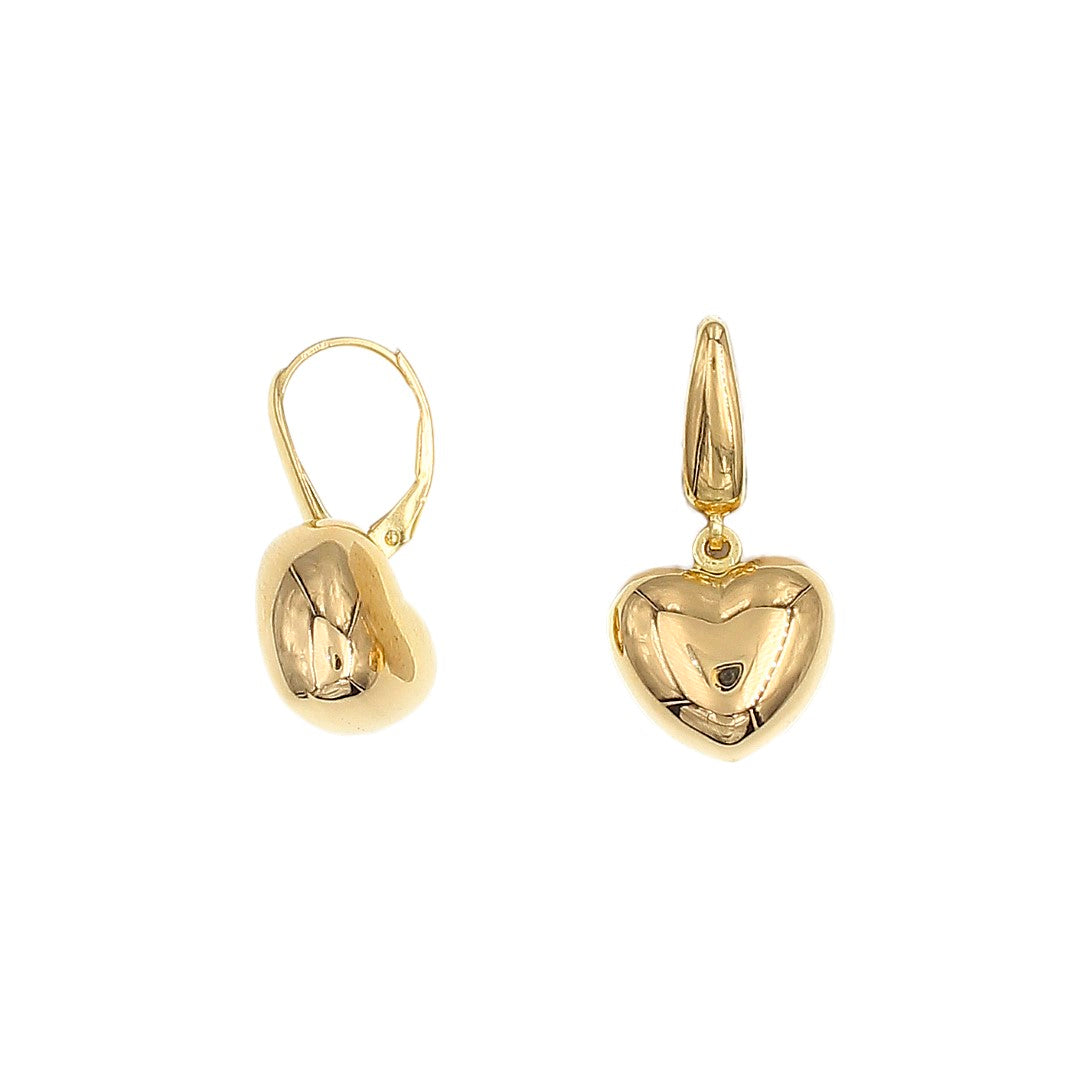 ELEA HEART EARRINGS - Sterling Silver / 18k Gold-plating