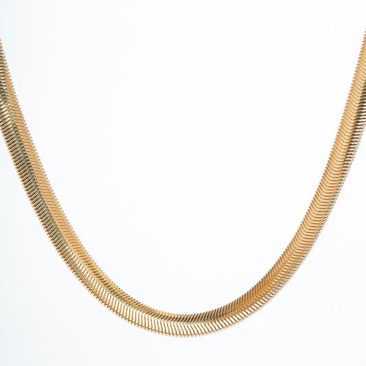 FREJA SNAKE NECKLACE - 18K GOLD-PLATING